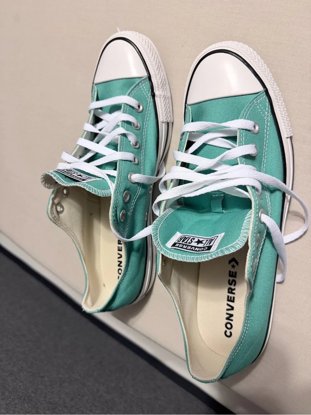 Converse Low Top Sneakers in Aqua Green